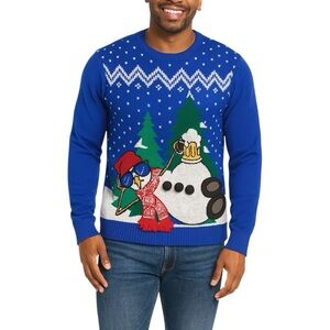 Jolly Sweaters Snowman Ugly Christmas Sweater | Size Medium (M/M)
